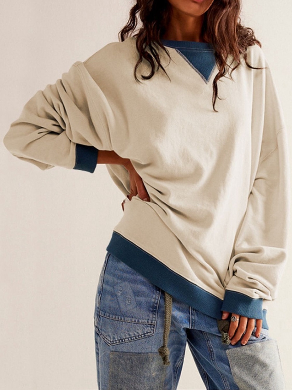 We The Free Classic Crew Colorblock Sweatshirt